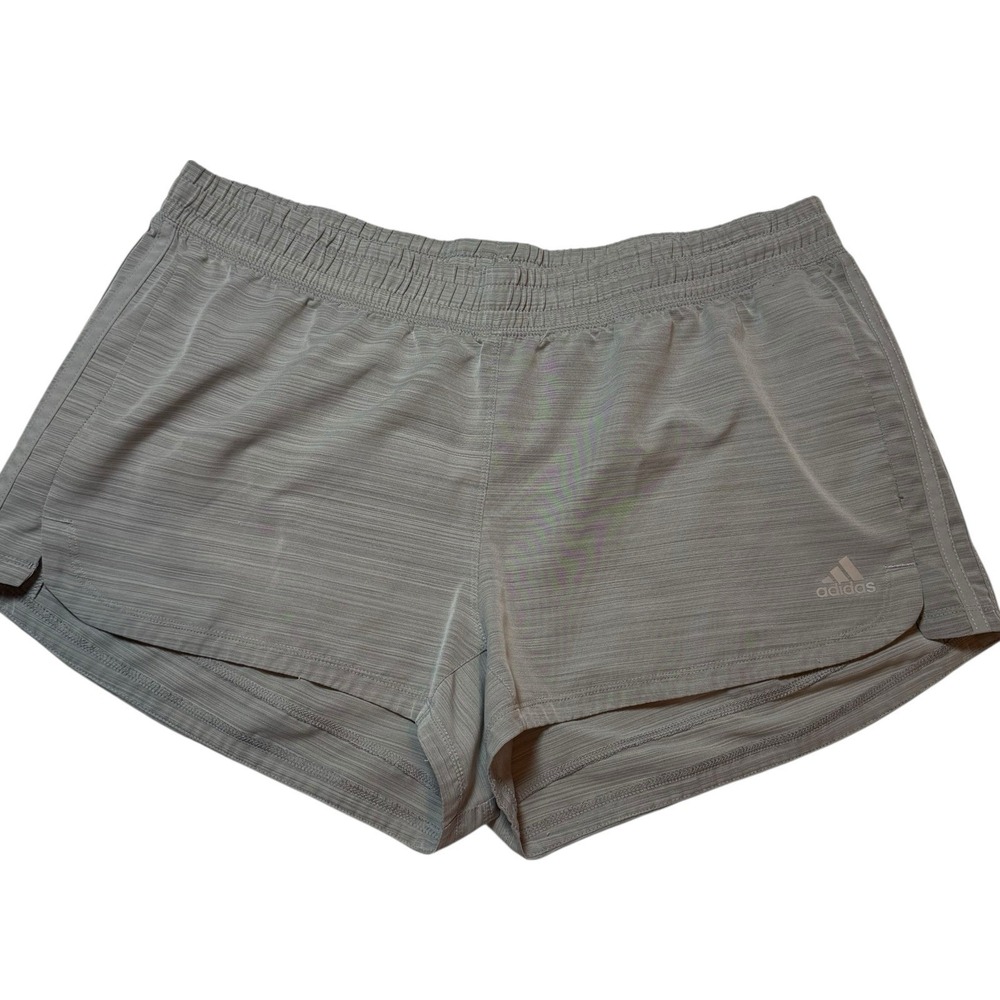 Adidas‎ Women's XL Running Shorts Gray Athletic Activewear Elastic Waist